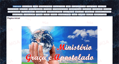 Desktop Screenshot of ministeriogracaeapostolado.com