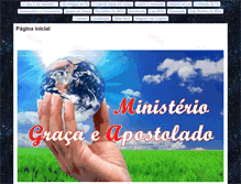 Tablet Screenshot of ministeriogracaeapostolado.com